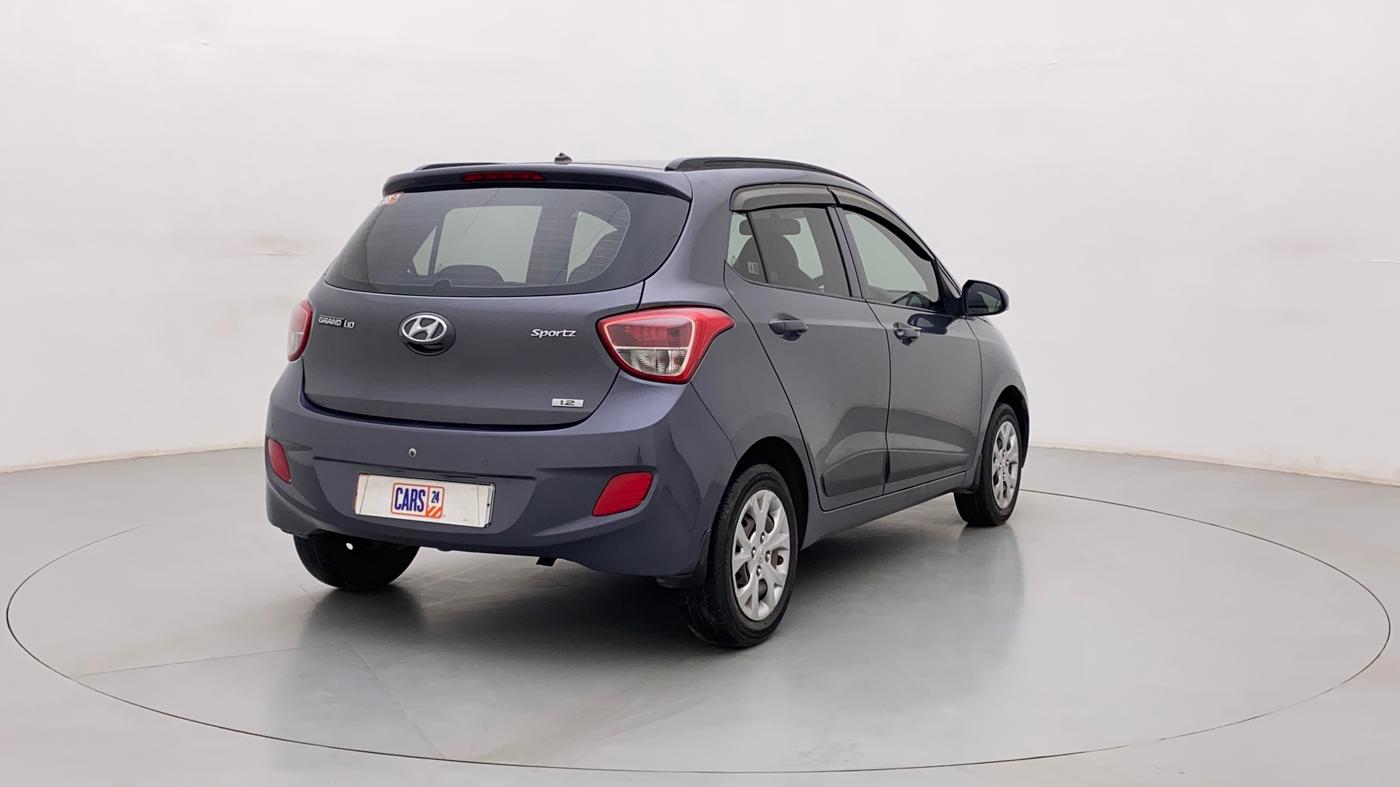 2015 Hyundai Grand i10 SPORTZ 1.2 KAPPA VTVT, Petrol, Manual, 94,090 km, Right Back Diagonal