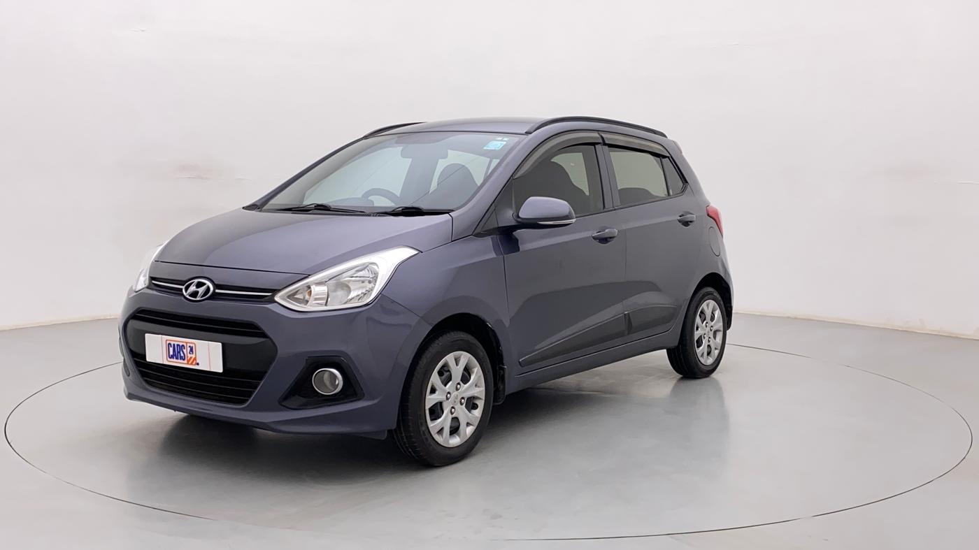 2015 Hyundai Grand i10 SPORTZ 1.2 KAPPA VTVT, Petrol, Manual, 94,090 km, Left Front Diagonal