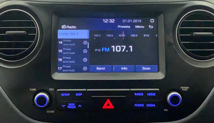 2019 Hyundai Grand i10 SPORTZ 1.2 KAPPA VTVT DUAL TONE, Petrol, Manual, 12,728 km, Infotainment System