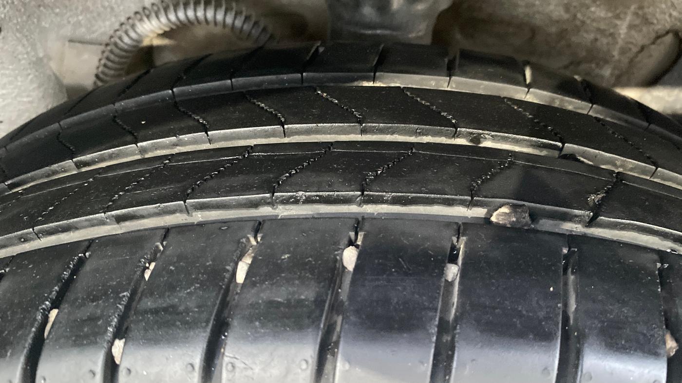 2016 Tata Indigo ECS LX TDI, Diesel, Manual, 1,28,232 km, Left Rear Tyre Tread