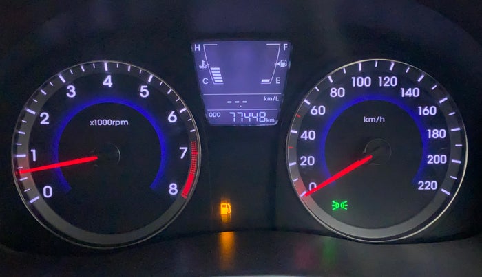 2014 Hyundai Verna FLUIDIC 1.6 VTVT SX, Petrol, Manual, 77,448 km, Odometer Image