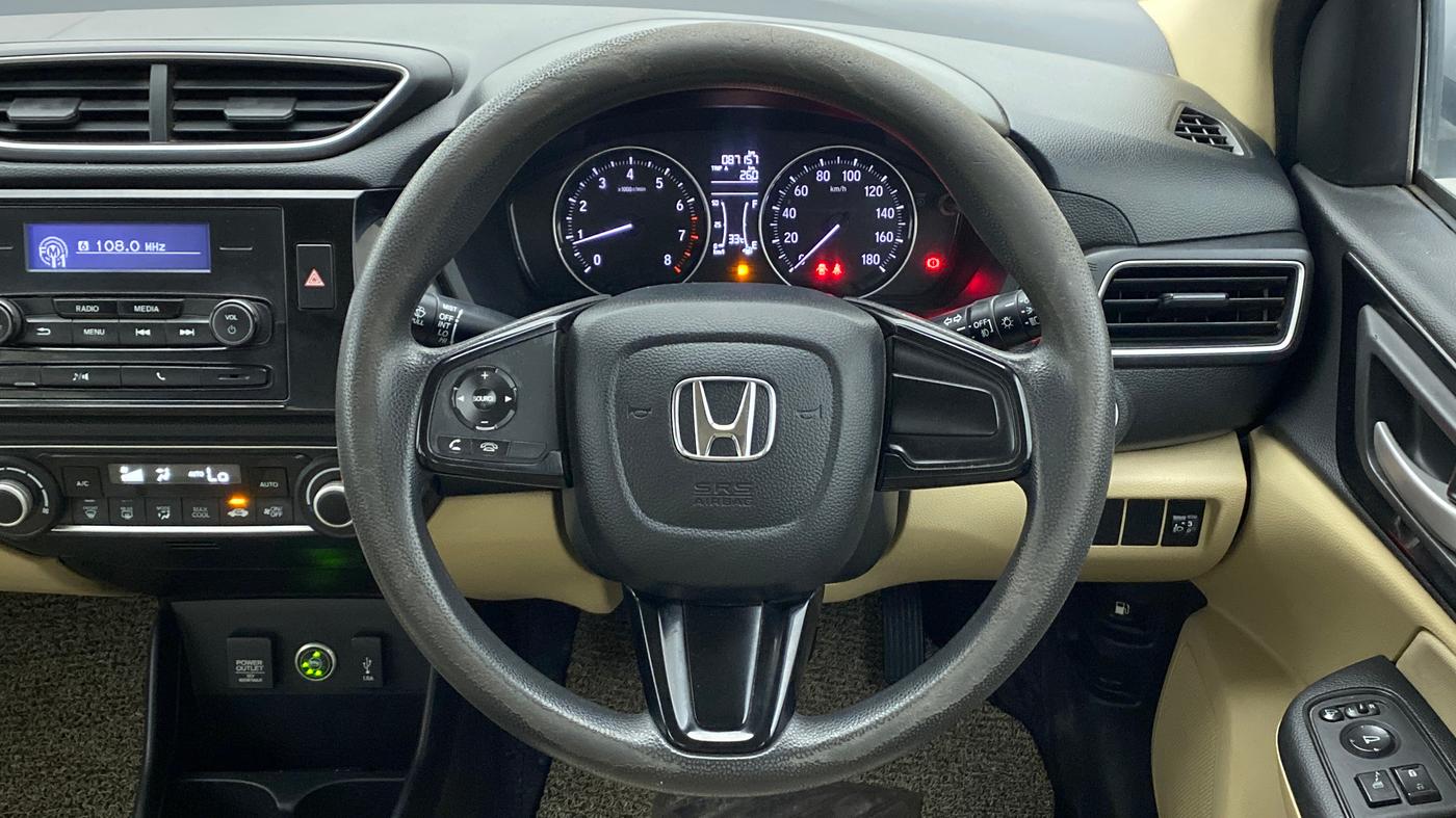 2019 Honda Amaze 1.2L I-VTEC V, CNG, Manual, 87,344 km, Steering Wheel Close Up