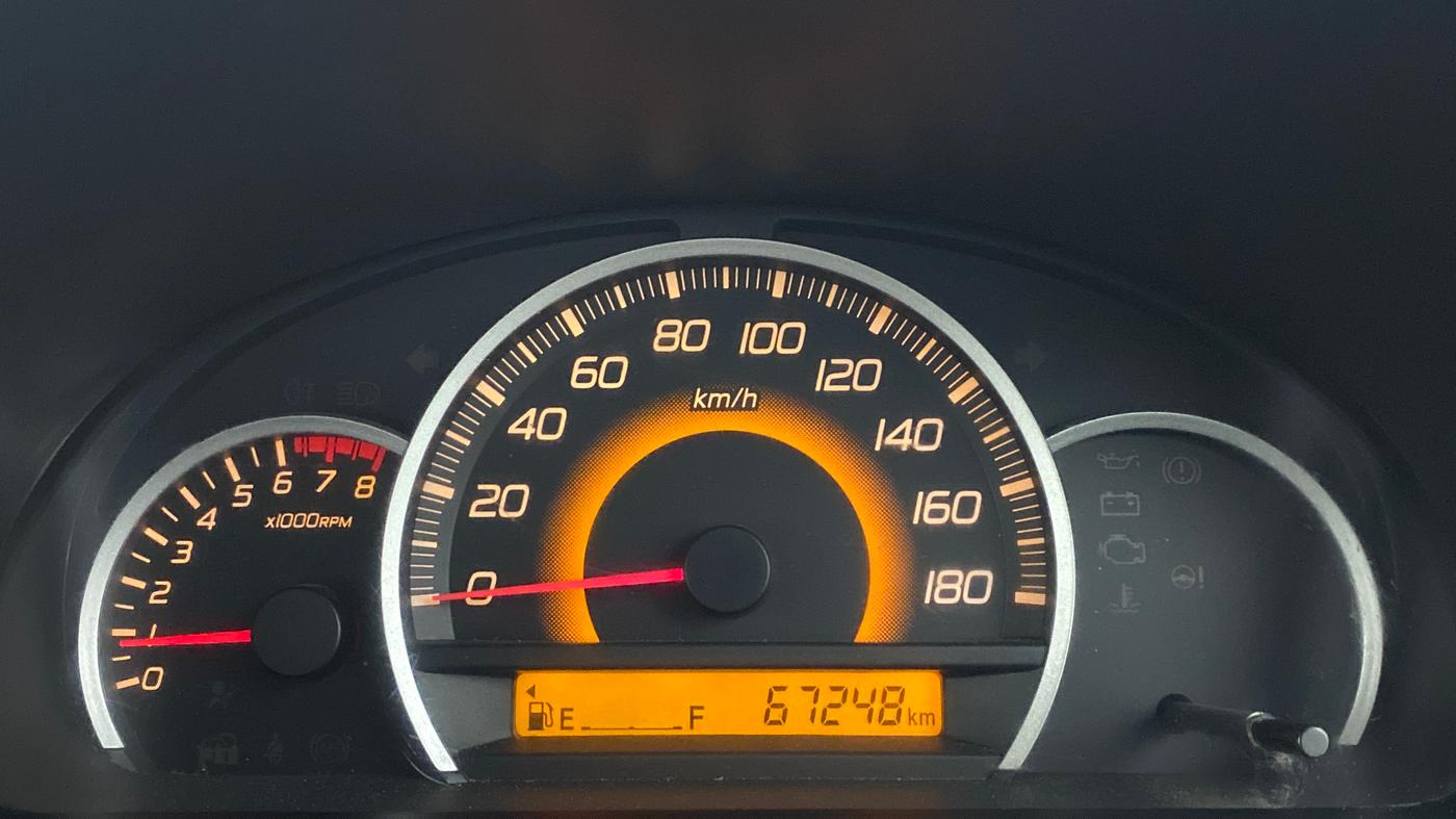 2013 Maruti Wagon R 1.0 VXI, Petrol, Manual, 67,293 km, Odometer Image