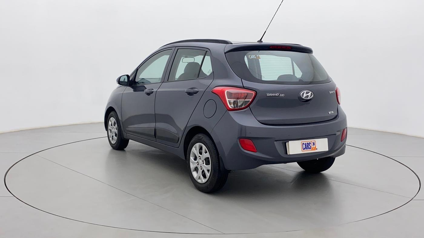 2015 Hyundai Grand i10 SPORTZ 1.2 KAPPA VTVT, Petrol, Manual, 1,00,173 km, Left Back Diagonal