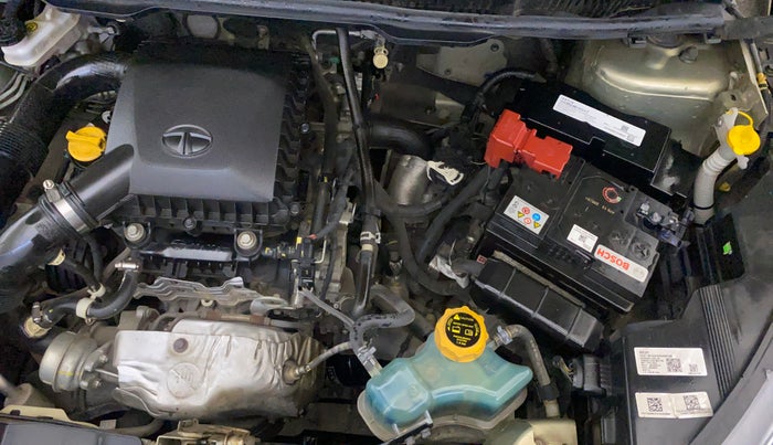 2022 Tata NEXON XZA PLUS (PREMIUM) KAZIRANGA PETROL, Petrol, Automatic, 32,262 km, Engine View - Left