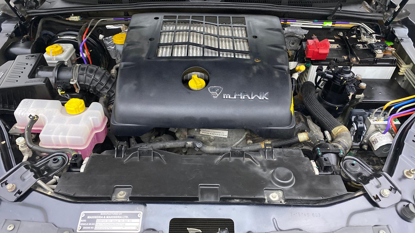 2017 Mahindra Scorpio S6+ INTELL HYBRID, Diesel, Manual, 44,412 km, Open Bonet