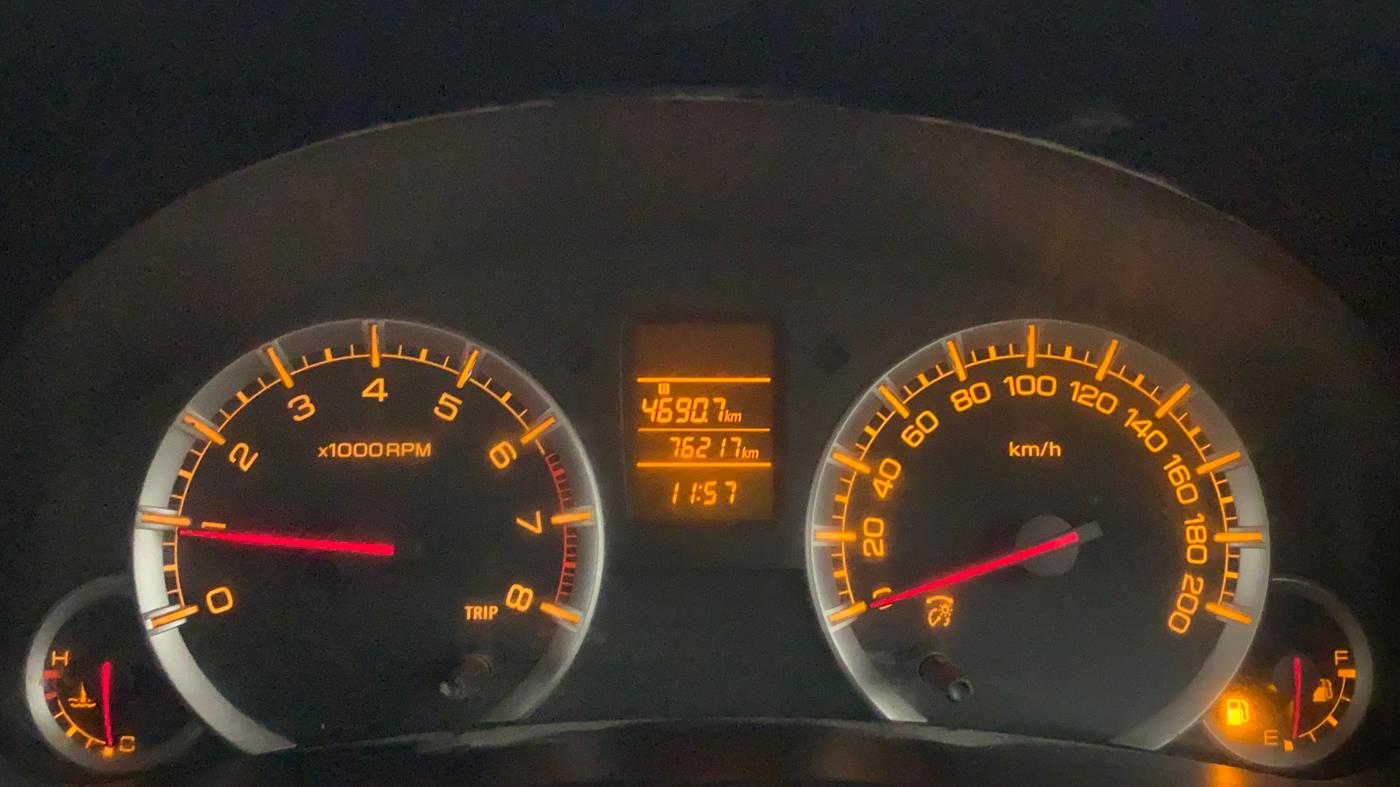 2013 Maruti Swift VXI, Petrol, Manual, 76,217 km, Odometer Image