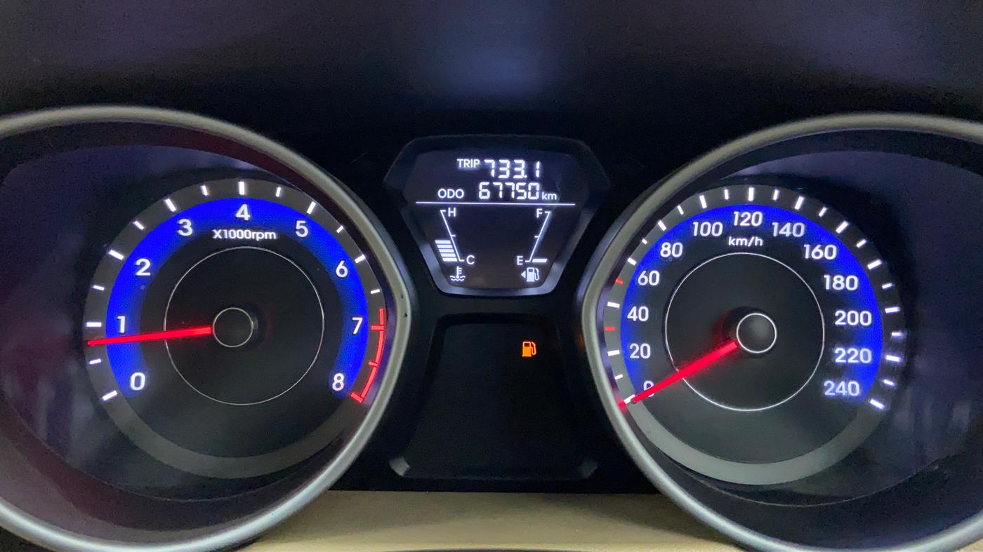 2014 Hyundai New Elantra SX 1.8 MT, Petrol, Manual, 67,750 km, Odometer View