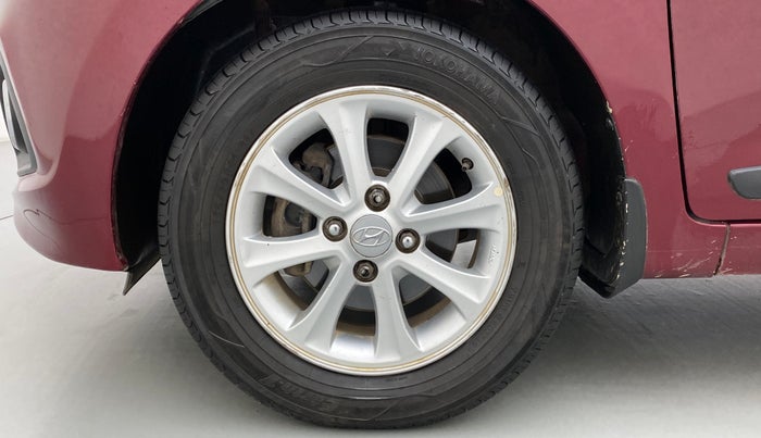 2015 Hyundai Grand i10 ASTA AT 1.2 KAPPA VTVT, Petrol, Automatic, 81,360 km, Left Front Wheel