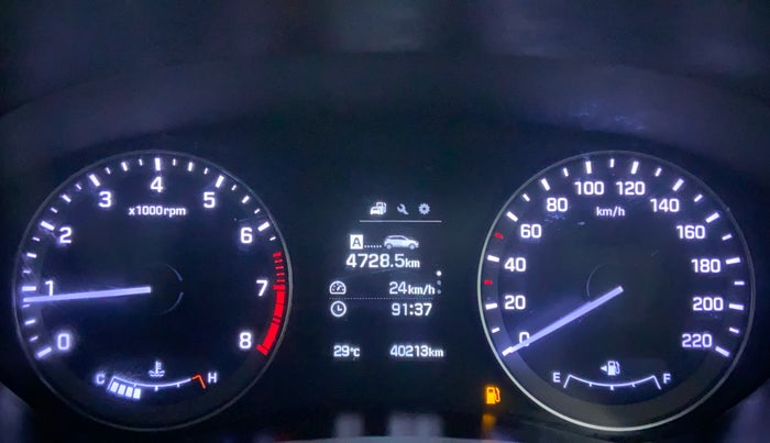 2017 Hyundai Elite i20 ASTA 1.2 (O), Petrol, Manual, 40,212 km, Odometer Image