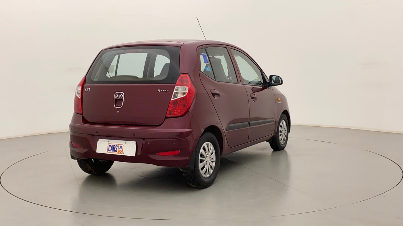 2015 Hyundai i10 SPORTZ 1.1, Petrol, Manual, 76,938 km, Right Back Diagonal