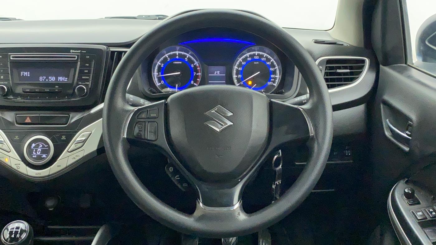 2016 Maruti Baleno DELTA PETROL 1.2, Petrol, Manual, 77,611 km, Steering Wheel Close Up