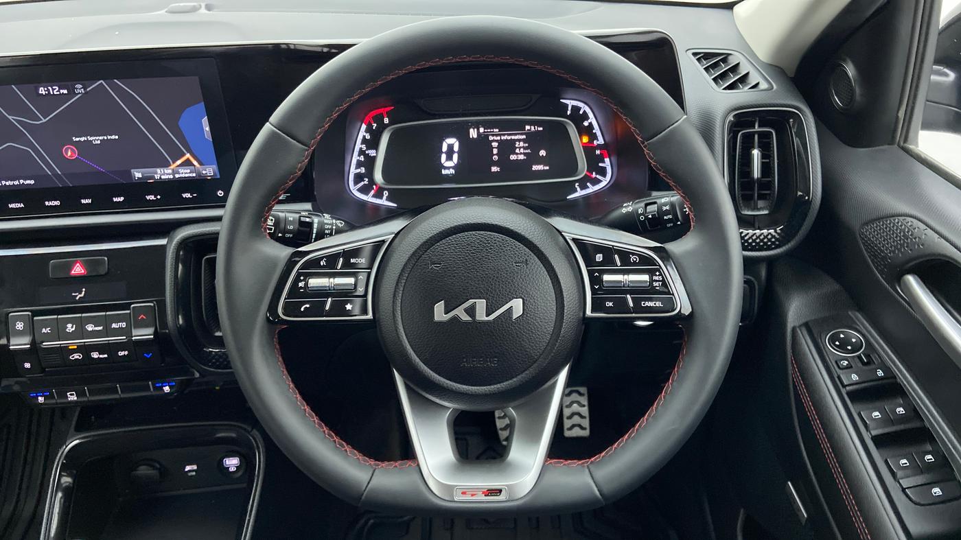 2023 KIA SONET GTX PLUS 1.0 IMT, Petrol, Manual, 2,095 km, Steering Wheel Close Up