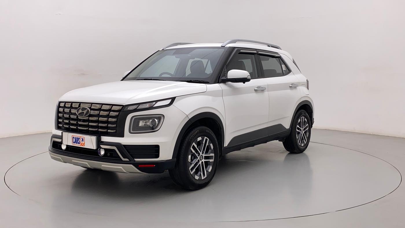 2022 Hyundai VENUE SX 1.0 (O) TURBO IMT, Petrol, Manual, 21,422 km, Left Front Diagonal