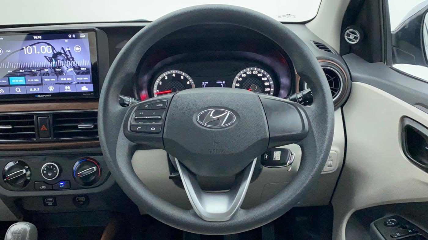 2021 Hyundai AURA S 1.2 CNG, CNG, Manual, 27,193 km, Steering Wheel Close Up