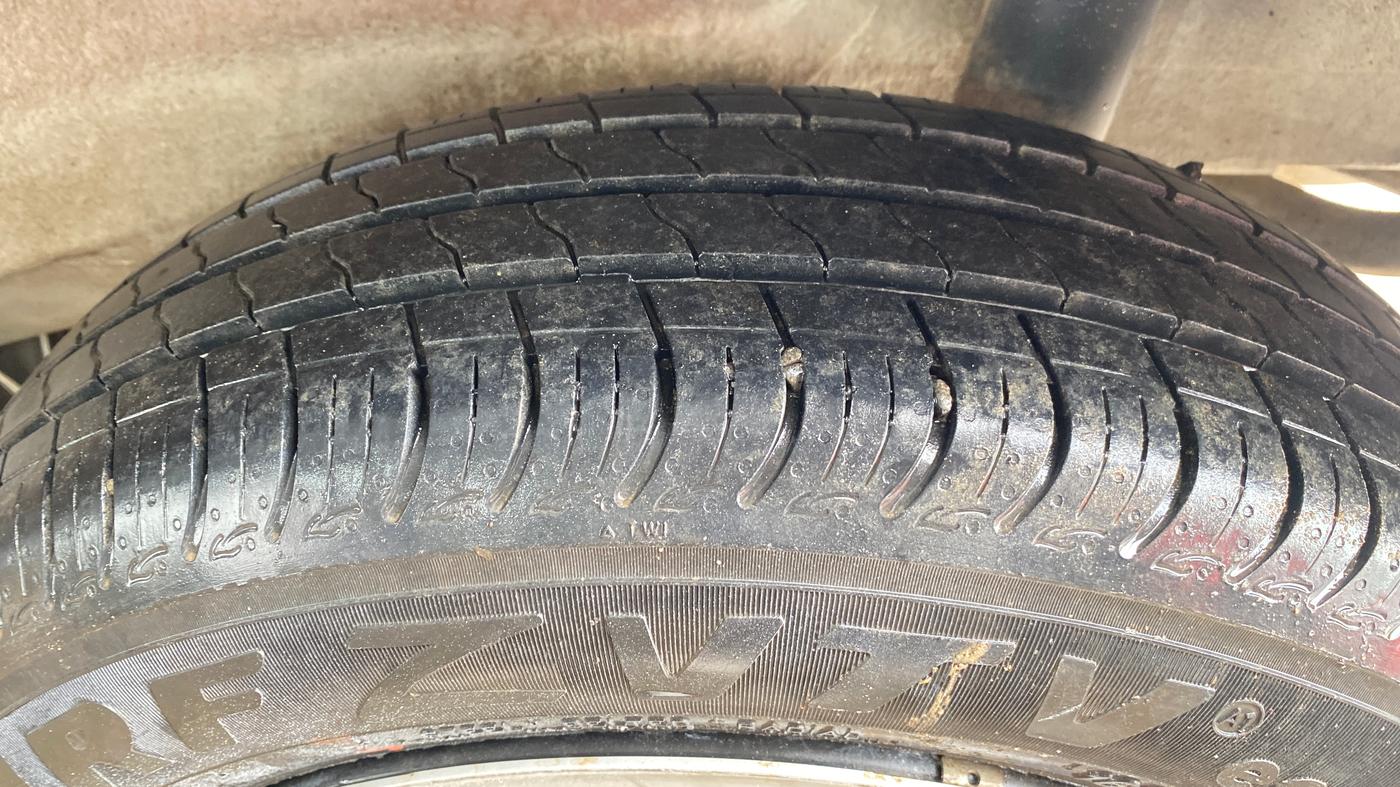 2023 Maruti New Wagon-R VXI 1.0, Petrol, Manual, 6,164 km, Left Rear Tyre Tread