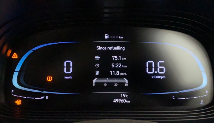 2022 Hyundai VENUE S(O) 1.2, Petrol, Manual, 49,959 km, Odometer Image