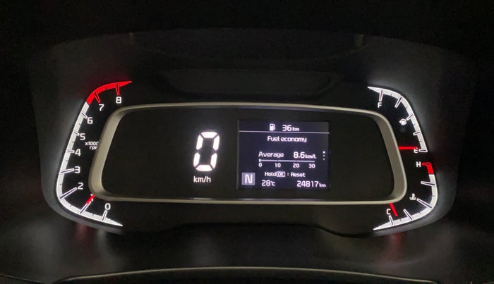 2021 KIA SONET HTX 1.0 IMT, Petrol, Manual, 24,816 km, Odometer Image
