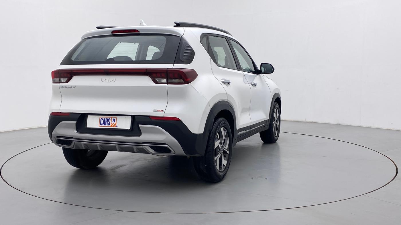 2021 KIA SONET HTX 1.0 IMT, Petrol, Manual, 13,373 km, Right Back Diagonal