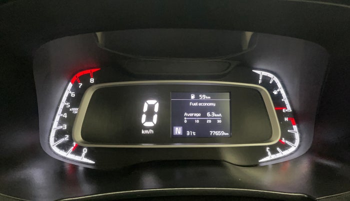 2020 KIA SONET HTX 1.0 IMT, Petrol, Manual, 77,635 km, Odometer Image