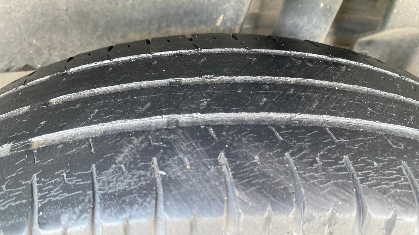 2019 Maruti Dzire VXI, Petrol, Manual, 74,680 km, Left Rear Tyre Tread