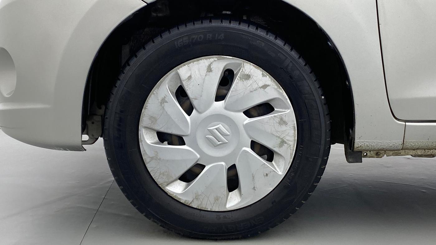 2014 Maruti Celerio VXI d, Petrol, Manual, 90,008 km, Left Front Wheel