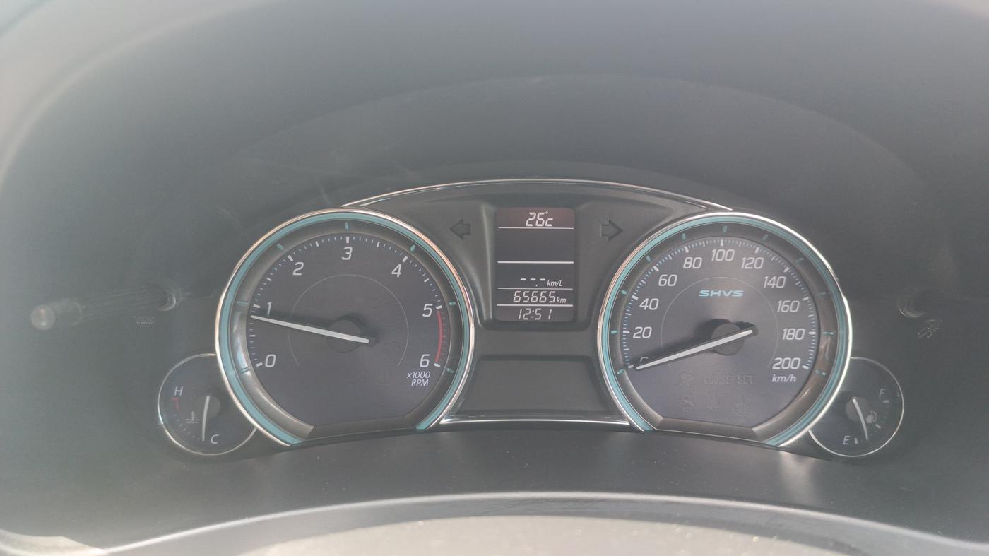 2017 Maruti Ciaz ZDI+ SHVS, Diesel, Manual, 65,662 km, Odometer Image