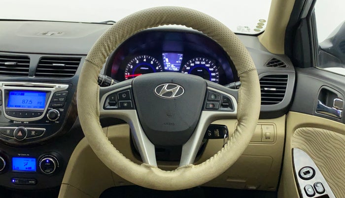 2013 Hyundai Verna FLUIDIC 1.6 VTVT EX, Petrol, Manual, 41,908 km, Steering Wheel Close Up