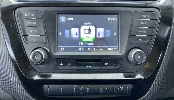 2017 Tata TIGOR XZ 1.2 REVOTRON OPT, Petrol, Manual, 21,571 km, Infotainment System