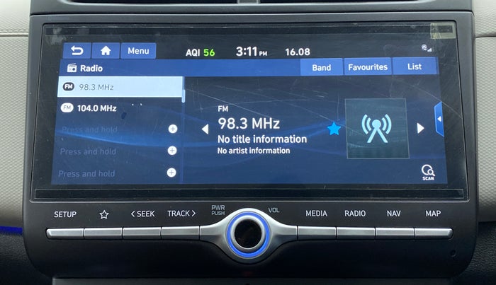 2020 Hyundai Creta SX IVT 1.5 PETROL, Petrol, Automatic, 11,997 km, Infotainment System