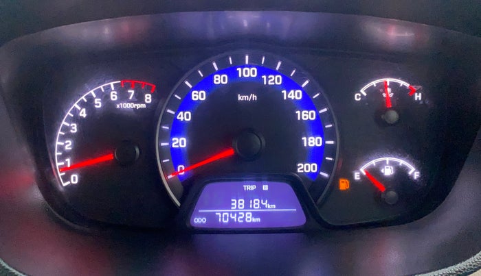 2019 Hyundai Xcent S 1.2, Petrol, Manual, 70,384 km, Odometer Image