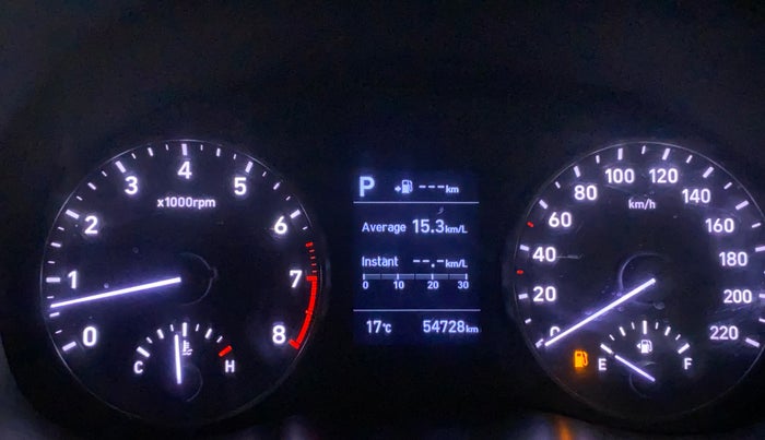 2017 Hyundai Verna 1.6 VTVT SX (O) AT, Petrol, Automatic, 54,686 km, Odometer Image