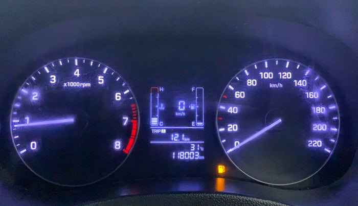 2016 Hyundai Creta SX PLUS 1.6 PETROL, Petrol, Manual, 1,18,002 km, Odometer Image