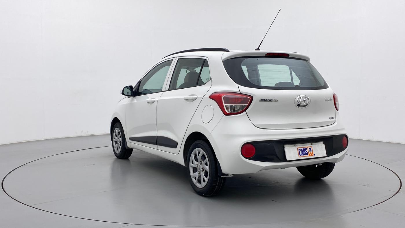 2017 Hyundai Grand i10 Sportz(O) 1.2 MT, Petrol, Manual, 35,500 km, Left Back Diagonal