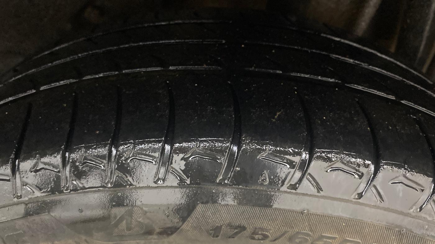 2018 Tata Tiago XZA PETROL, Petrol, Automatic, 50,427 km, Left Rear Tyre Tread