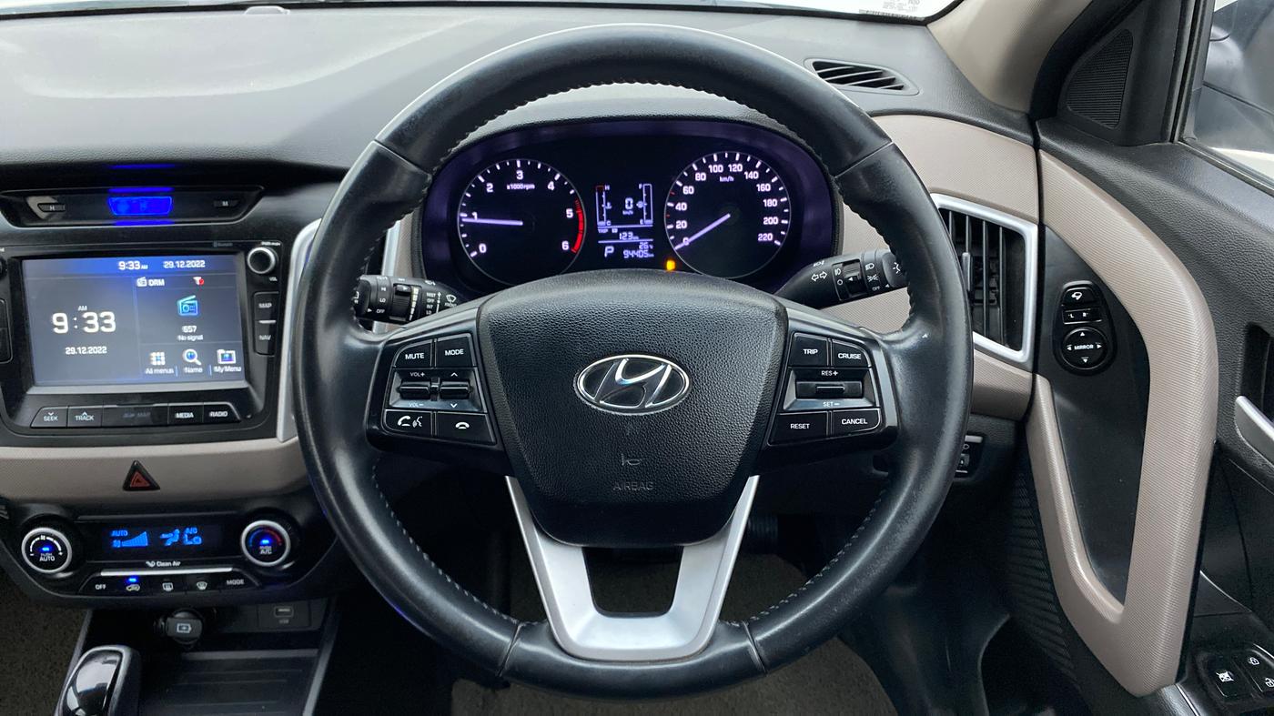 2018 Hyundai Creta 1.6 SX AT CRDI, Diesel, Automatic, 94,405 km, Steering Wheel Close Up