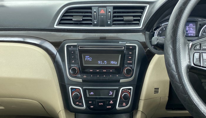 2017 Maruti Ciaz DELTA 1.4 MT PETROL, Petrol, Manual, 63,864 km, Air Conditioner