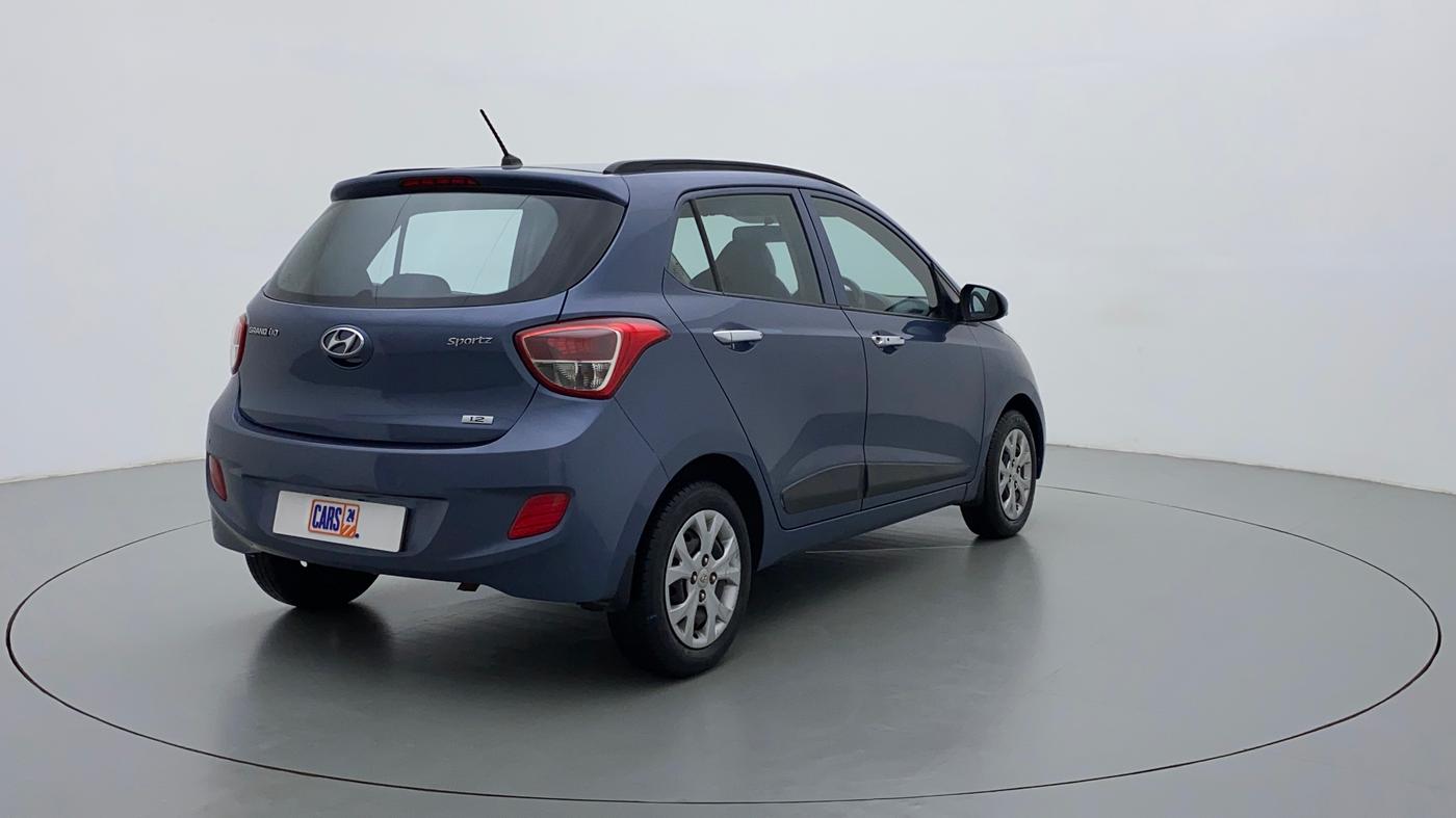 2014 Hyundai Grand i10 SPORTZ 1.2 KAPPA VTVT, Petrol, Manual, 26,986 km, Right Back Diagonal