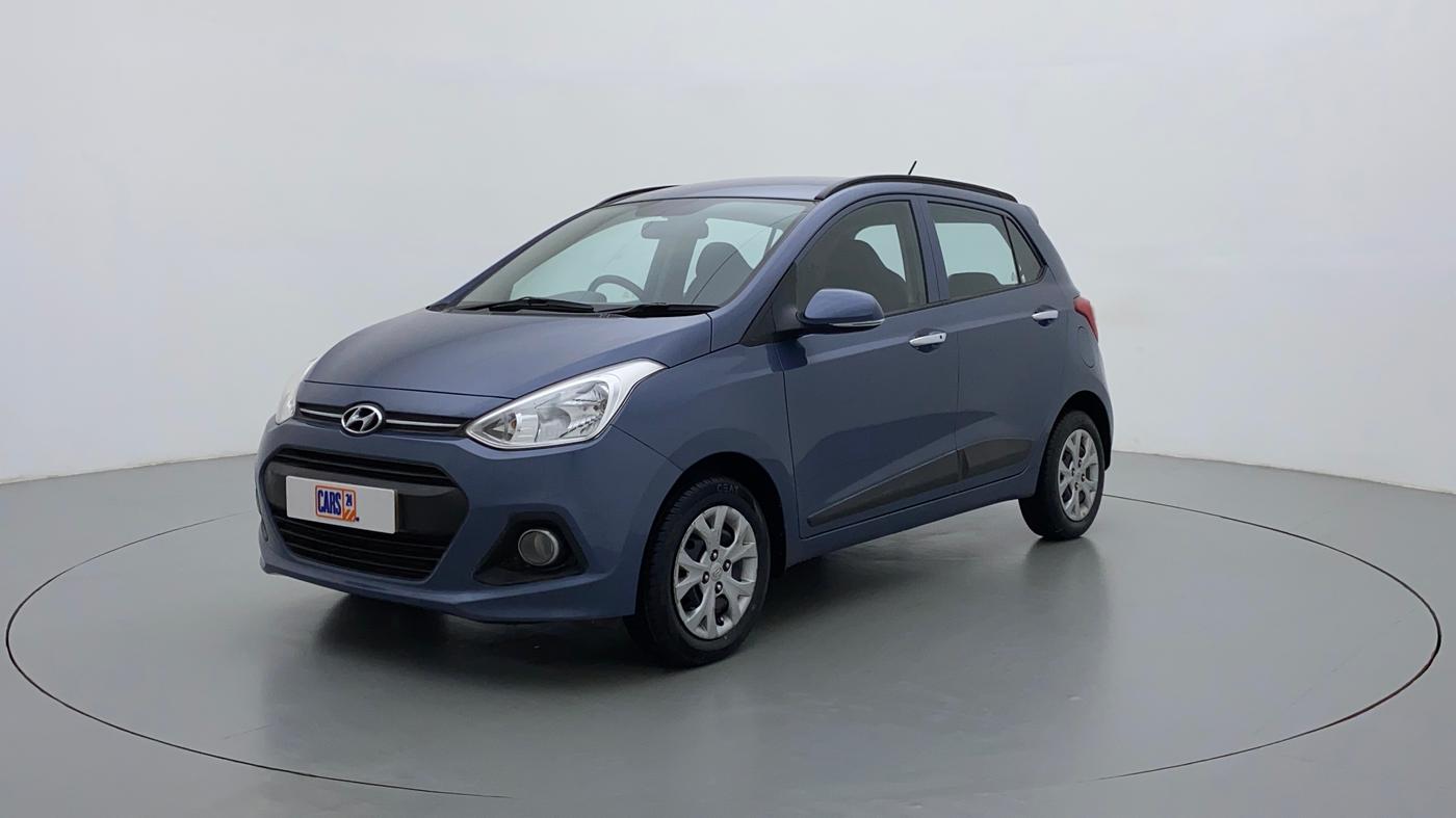 2014 Hyundai Grand i10 SPORTZ 1.2 KAPPA VTVT, Petrol, Manual, 26,986 km, Left Front Diagonal