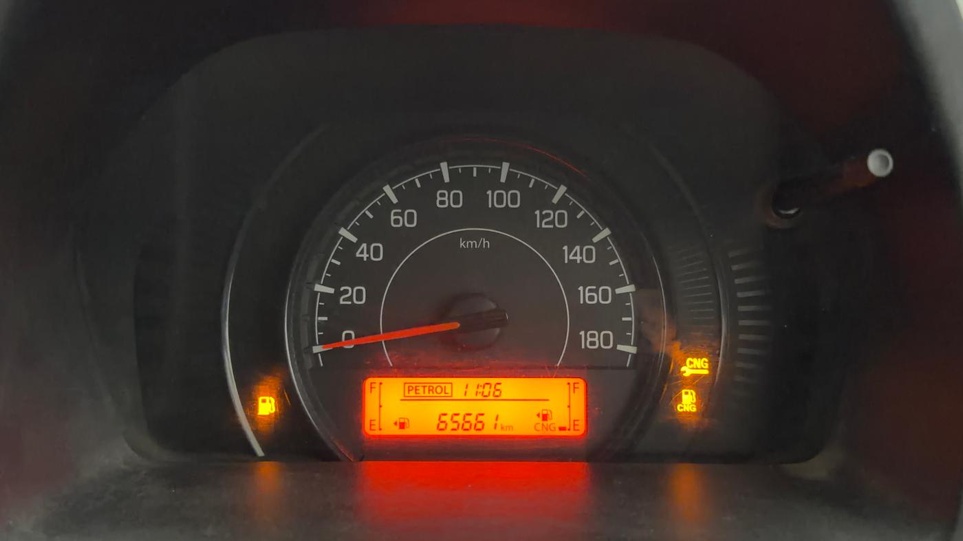 2019 Maruti New Wagon-R LXI CNG 1.0, CNG, Manual, 65,586 km, Odometer Image