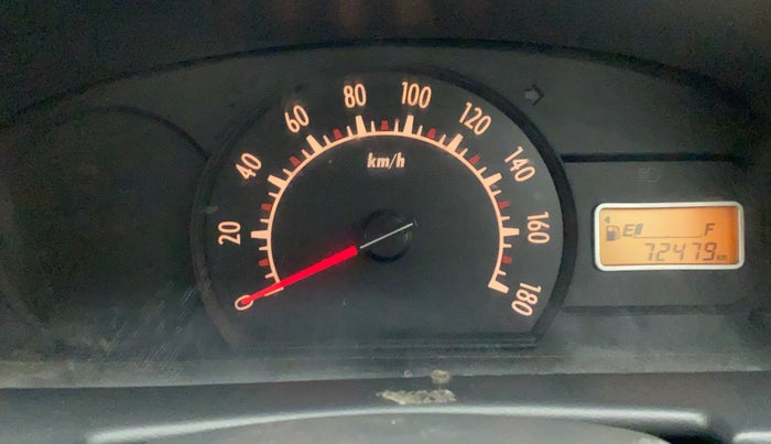2012 Maruti Alto K10 LXI, Petrol, Manual, 72,479 km, Odometer Image