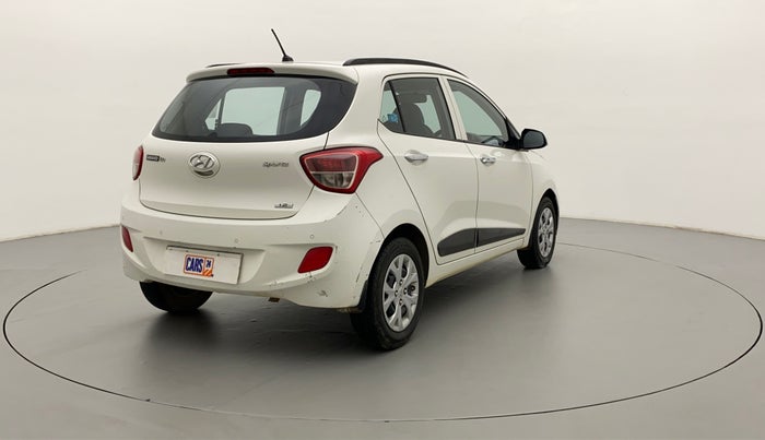 2014 Hyundai Grand i10 SPORTZ 1.2 KAPPA VTVT, Petrol, Manual, 75,821 km, Right Back Diagonal