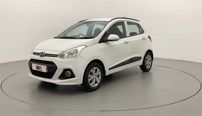 2014 Hyundai Grand i10 SPORTZ 1.2 KAPPA VTVT, Petrol, Manual, 75,821 km, Left Front Diagonal