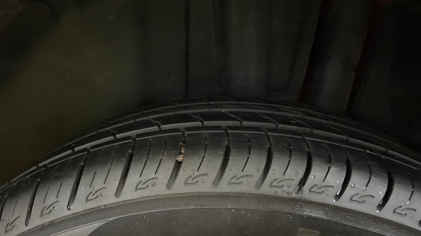 2021 Maruti Vitara Brezza VXI, Petrol, Manual, 51,440 km, Left Rear Tyre Tread