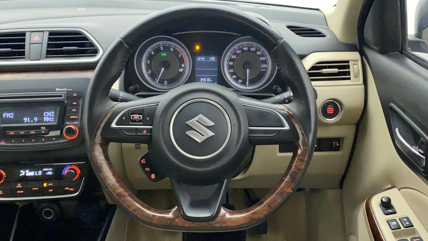 2019 Maruti Dzire ZXI, Petrol, Manual, 34,572 km, Steering Wheel Close Up