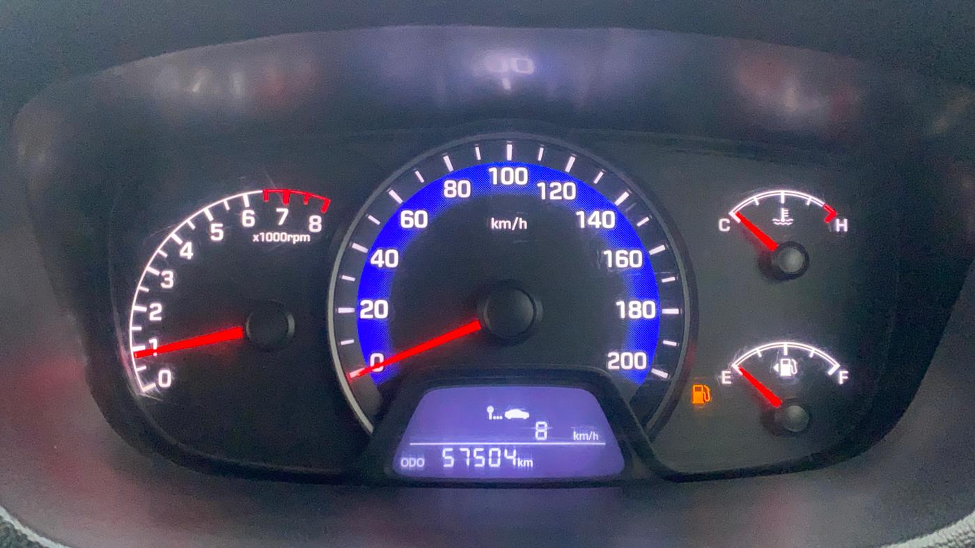 2017 Hyundai Xcent E, Petrol, Manual, 57,535 km, Odometer Image