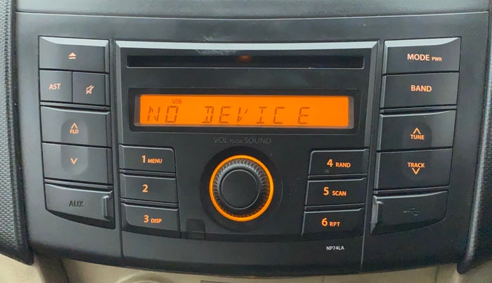 2013 Maruti Swift Dzire VXI, Petrol, Manual, 61,542 km, Infotainment System