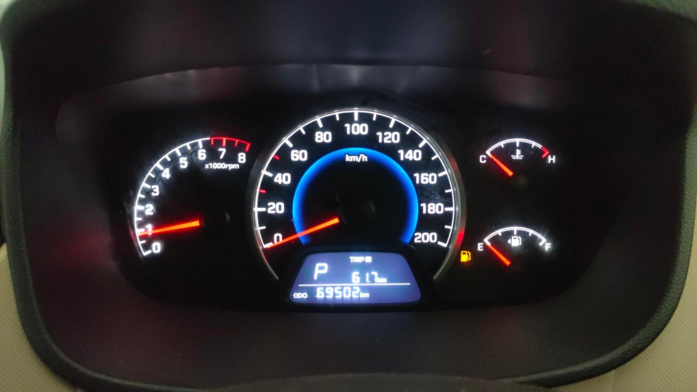 2017 Hyundai Grand i10 SPORTZ (O) AT 1.2 KAPPA VTVT, Petrol, Automatic, 69,502 km, Odometer Image