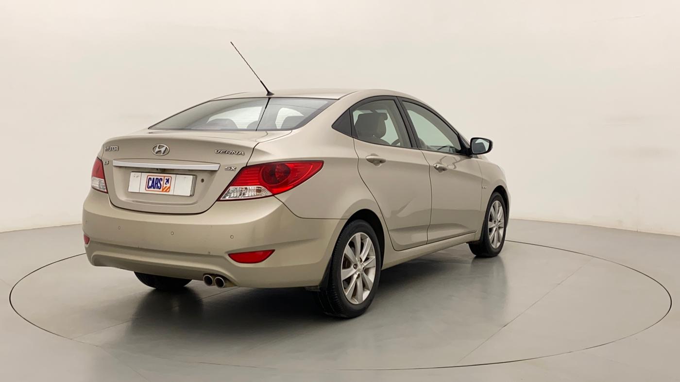 2012 Hyundai Verna FLUIDIC 1.6 VTVT SX, Petrol, Manual, 46,123 km, Right Back Diagonal