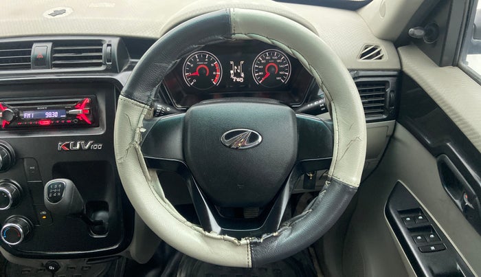 2016 Mahindra Kuv100 K4 6 STR, Petrol, Manual, 27,824 km, Steering Wheel Close Up